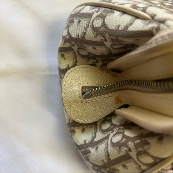 Christian Dior Embroidered Floral Trotter Canvas Handbag - Picture 10 of 16